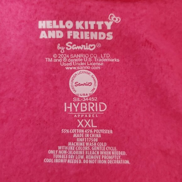 Womens 2x Hello Kitty Graphic Sweatshirt Pink - Picture 7 of 8